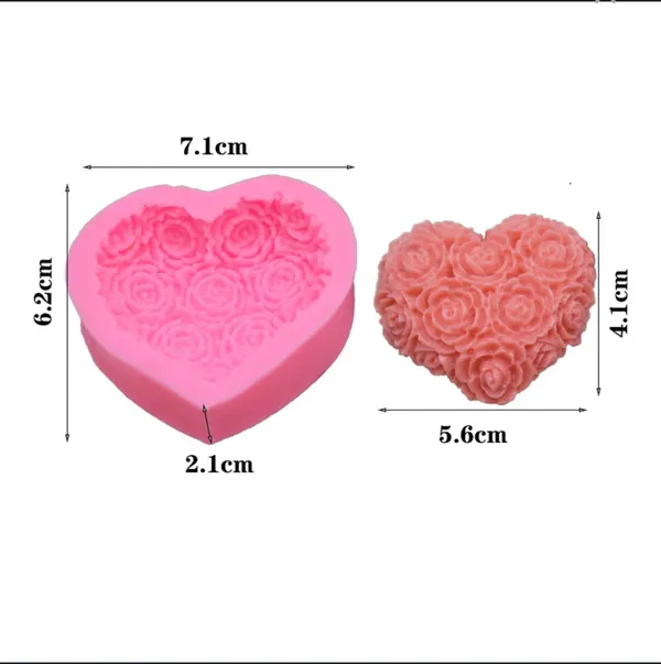 White_Rose_Heart_Silicone_Candle_Soap_And_Craft_Mould
