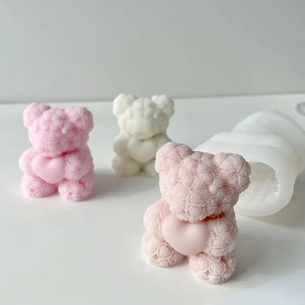 Peaknock_Teddy_bear_Candle_Making_kit_includes_Pillar_soy_wax_A++,_one_food_grade_premium_silicon_teddy_mould_,Wicks__,_Colors,_Wick_holder_and_Fragrances_