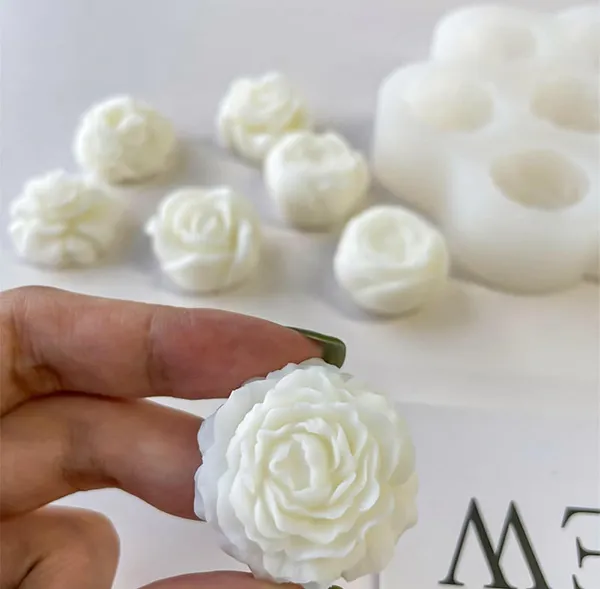 White_7_Cavity_Flower_Mould_Silicone_Mold_Floral_Mould_Chocolate_Fondant_Candy_Cake_Decoration_Peony_Moulds_Cupcake_Topper_Resin_Art_Crafts,11.5X11.5X2.5_Cm_For_Candle_Making_Molds