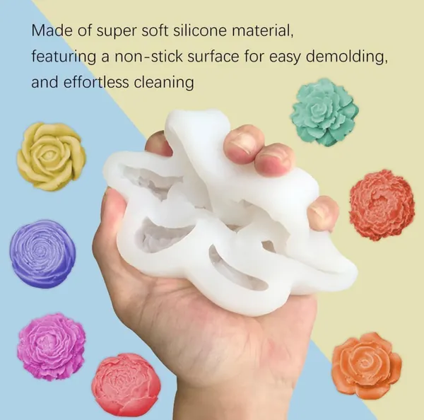 White_7_Cavity_Flower_Mould_Silicone_Mold_Floral_Mould_Chocolate_Fondant_Candy_Cake_Decoration_Peony_Moulds_Cupcake_Topper_Resin_Art_Crafts,11.5X11.5X2.5_Cm_For_Candle_Making_Molds