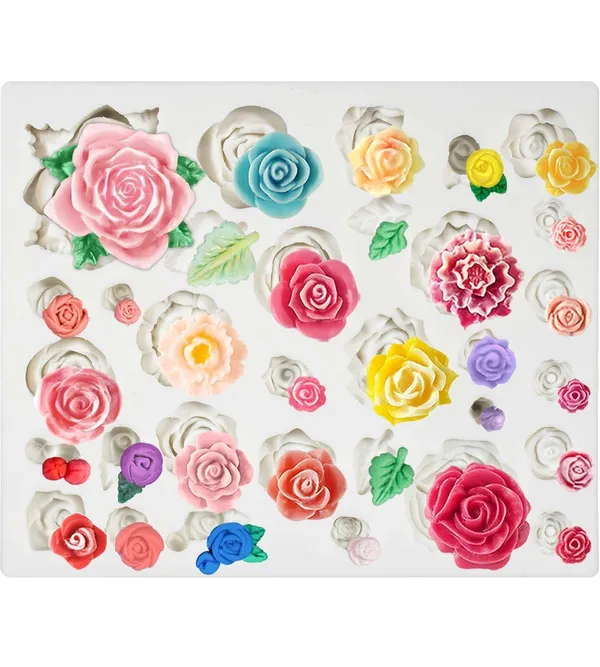 White_32_Cavities_Rose_Flower_Silicone_Mold,_Candy,_Chocolate,_Biscuit,_Candle,_Soap,_Clay,_Diy_Cake_Decorating,_Baking_Tools,_Kitchen_Gadgets,_Accessories,_Home_Kitchen_Items