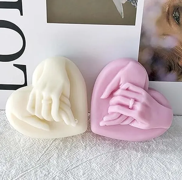 Valentines_Day_Special_Handcrafted_Heart-Shaped_Holding_Hands_Candles_(Pack_of_2),_Decorative_Scented_Wax_Candles_in_Pink_and_White,_Romantic_Couple_Gift,_Home_Decor_Accent_Pieces
