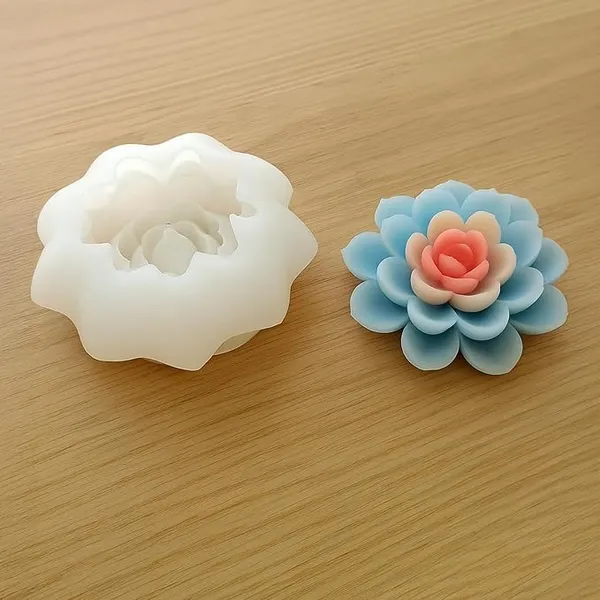 White_3D_Rose_Succulent_Flower_For_Candle_Soap_Clay_And_Other_Crafts_Best_For_Diy_Projectes_Mould