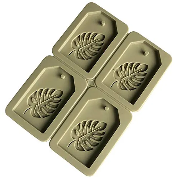 White_Aromatherapy_Wax_Sachet_Rectangle_Leave_Shape_Fondant_Silicone_Mould_With_Hanging_Hole_Dried_Flowers_Resin_Soap_Clay_Craft_Jewelry_Making_Diy_Pendant_Necklace_Molds