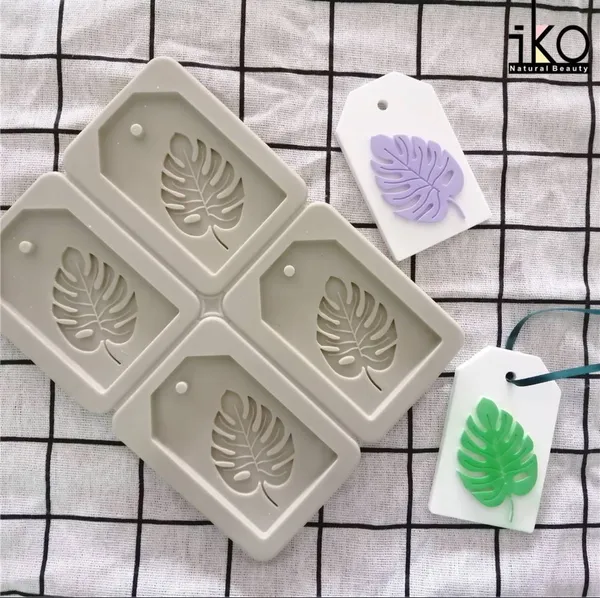 White_Aromatherapy_Wax_Sachet_Rectangle_Leave_Shape_Fondant_Silicone_Mould_With_Hanging_Hole_Dried_Flowers_Resin_Soap_Clay_Craft_Jewelry_Making_Diy_Pendant_Necklace_Molds