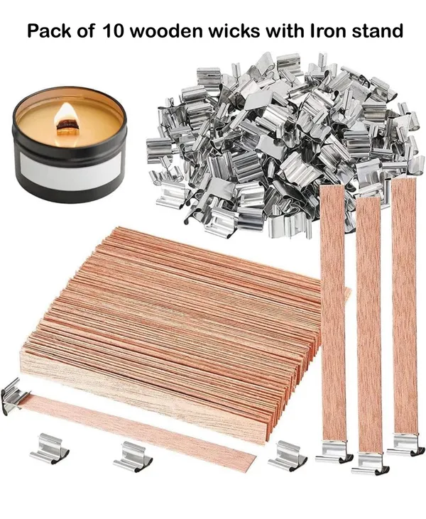 White_Wooden_Wick_With_Tab_Wooden_Wick_For_Candle_Making_Wicks_With_Metal_Base_Clean_Burn_&_Crackling_Sound_Great_For_Soy_&_Beeswax_Candle_Making_(H_13Cm_X_L_1.30Cm,_15)