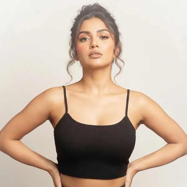 Pack_Of_4_|_646_Lightweight_Padded_Performance_Bra__Nylon-Spandex_Quick-Dry_for_Studio_&_Gym_|_(Black-Grey-White-Green)