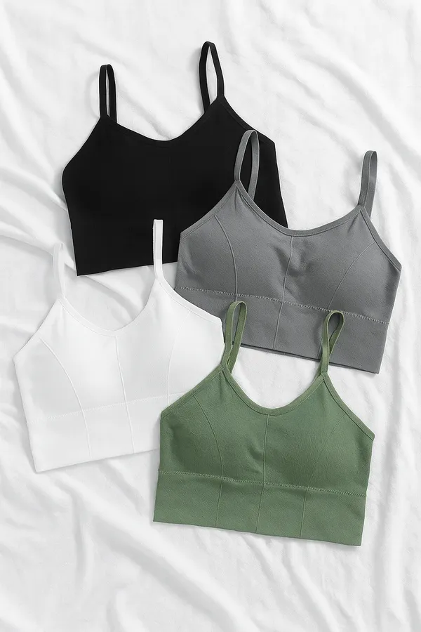 Pack_Of_4_|_646_Racerback_Padded_Training_Bra__Enhanced_Shoulder_Mobility_for_Weightlifting_&_Yoga_|_(Black-Orange-Green-White)