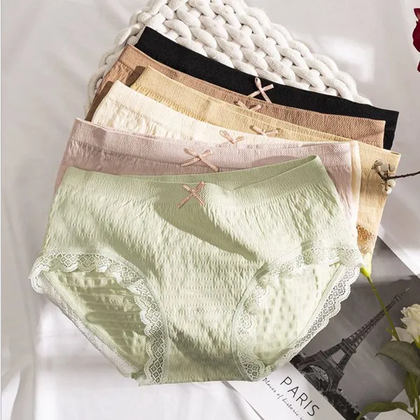 Pack_Of_4_|_Premium_Comfort_Fit_Cotton_&_Lace_Brief_|_Multicolor