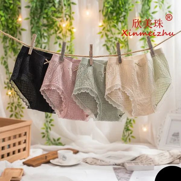 Pack_of_4_|_Cotton_Blend_Lace-Trim_Panty_â€“_Anti-Pilling_Fabric,_Soft-Lined_Lace_|_100%_Same_Colors_Received_(As_Shown)_|_(Black-Pink-Green-Skinny)