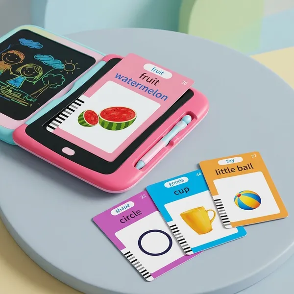 Multicolor_Plastic_112_Talking_Flashcards_With_Lcd_Writing_Tablet_For_Kids