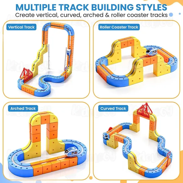 KidzKorner_Magnetic_Train_Track_Set_for_Kids_–_38_Pcs_DIY_Track_with_Motorized_Train