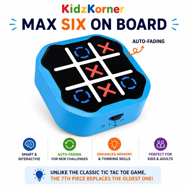 KidzKorner_Smart_Tic-Tac-Toe_Challenge_|_3_Game_Modes_|_AI_&_2_Player_Mode_|_Memory_Training_Game_for_Kids_6+