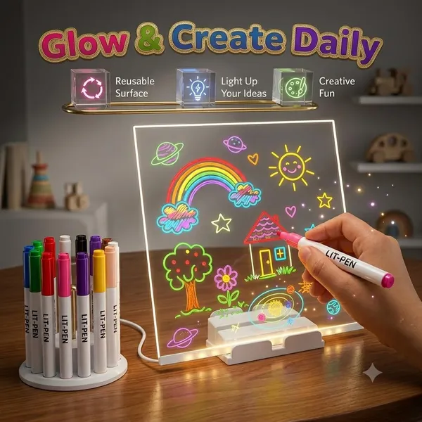 LED_Acrylic_Writing_&_Drawing_Board_–_Reusable_Glow_Message_Board_20X20