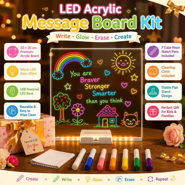 LED_Acrylic_Writing_&_Drawing_Board_–_Reusable_Glow_Message_Board_20X20
