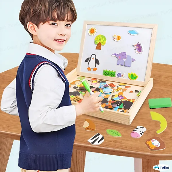 Wooden_Magnetic_Puzzle_Board_for_Kids_–_Double-Sided_Whiteboard_&_Blackboard_Educational_Learning_Toy_with_Marker_&_Magnetic_Pieces