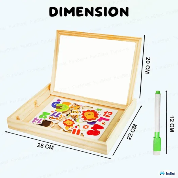 Wooden_Magnetic_Puzzle_Board_for_Kids_–_Double-Sided_Whiteboard_&_Blackboard_Educational_Learning_Toy_with_Marker_&_Magnetic_Pieces