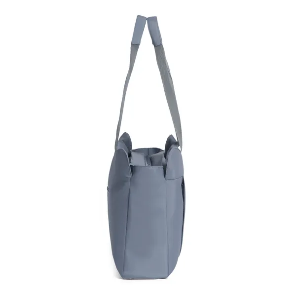 Trendy_Gray_Nylon_Tote_Bag_For_Women_Lightweight_Shoulder_Handbag_With_Spacious_Compartments,_Durable_Straps_&_Water-Resistant_Design_Ideal_For_Office,_Travel,_Gym,_Or_Everyday_Use