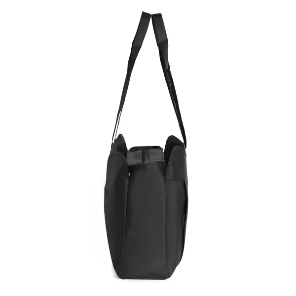 Trendy_Black_Nylon_Tote_Bag_For_Women_Lightweight_Shoulder_Handbag_With_Spacious_Compartments,_Durable_Straps_&_Water-Resistant_Design_Ideal_For_Office,_Travel,_Gym,_Or_Everyday_Use
