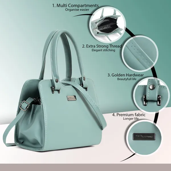 Stylish_Green_Leather_Handbag_For_Women_Elegant_Shoulder_Tote_Purse_With_Dual_Handles,_Trendy_Office_&_Casual_Bag,_Lightweight_Designer_Crossbody_Satchel