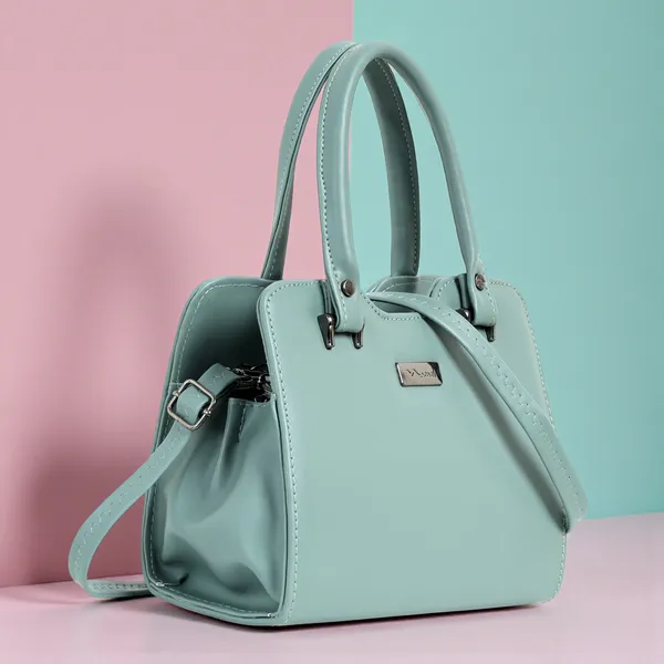 Stylish_Green_Leather_Handbag_For_Women_Elegant_Shoulder_Tote_Purse_With_Dual_Handles,_Trendy_Office_&_Casual_Bag,_Lightweight_Designer_Crossbody_Satchel
