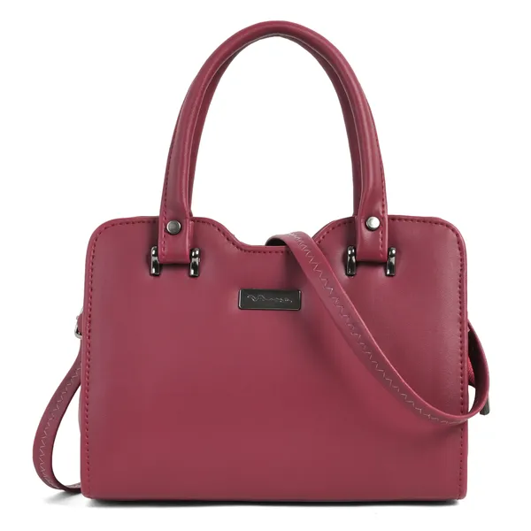 Stylish_Maroon_Leather_Handbag_For_Women_Elegant_Shoulder_Tote_Purse_With_Dual_Handles,_Trendy_Office_&_Casual_Bag,_Lightweight_Designer_Crossbody_Satchel