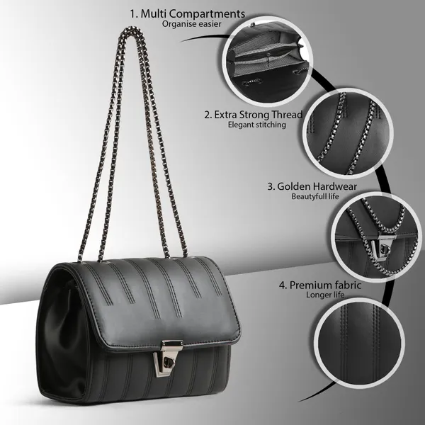 Elegant_Black_Quilted_Shoulder_Bag_For_Women