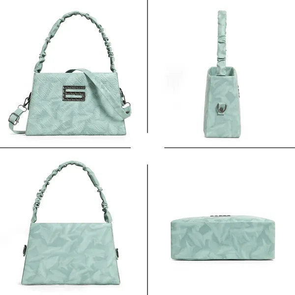 Elegant_Green_Designer_Shoulder_Bag_For_Women_With_Embossed_Pattern_&_Metal_G_Logo