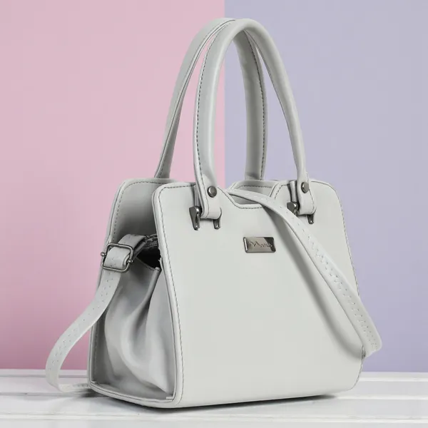 Stylish_Gray_Leather_Handbag_For_Women_Elegant_Shoulder_Tote_Purse_With_Dual_Handles,_Trendy_Office_&_Casual_Bag,_Lightweight_Designer_Crossbody_Satchel
