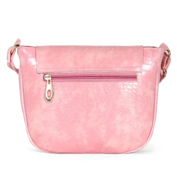 Stylish_Mint_Pink_Crocodile_Pattern_Sling_Bag_For_Women