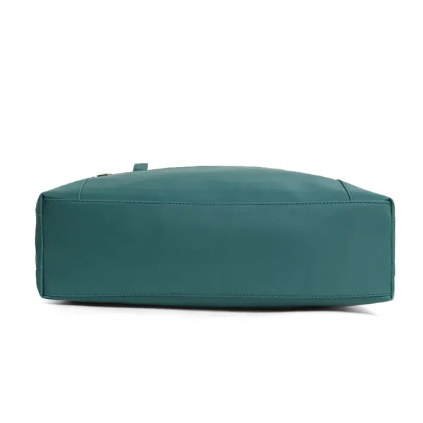 Trendy_Green_Leather_Tote_Bag_For_Women_Spacious_Shoulder_Handbag_With_Dual_Zipper_Pockets,_Stylish_Office_&_Casual_Carryall_Purse,_Lightweight_Everyday_Travel_Bag