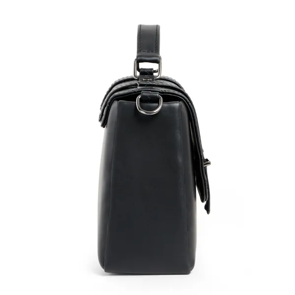 Classic_Black_Quilted_Leather_Handbag_For_Women_With_Adjustable_Strap_&_Top_Handle