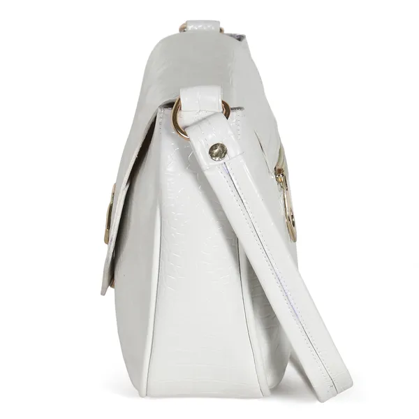 Stylish_Mint_White_Crocodile_Pattern_Sling_Bag_For_Women