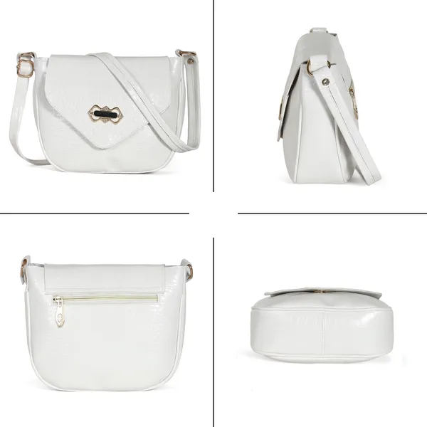 Stylish_Mint_White_Crocodile_Pattern_Sling_Bag_For_Women