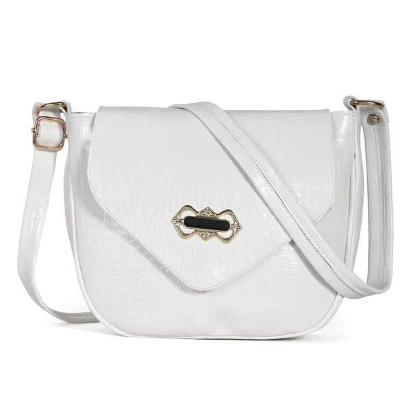 Stylish_Mint_White_Crocodile_Pattern_Sling_Bag_For_Women