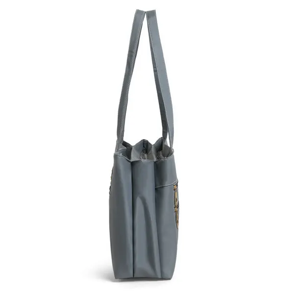 Trendy_Gray_Leather_Tote_Bag_For_Women_Spacious_Shoulder_Handbag_With_Dual_Zipper_Pockets,_Stylish_Office_&_Casual_Carryall_Purse,_Lightweight_Everyday_Travel_Bag