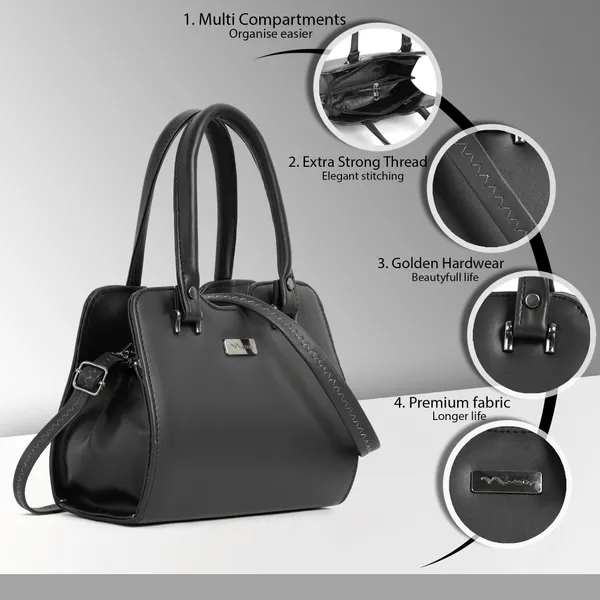 Stylish_Black_Leather_Handbag_For_Women_Elegant_Shoulder_Tote_Purse_With_Dual_Handles,_Trendy_Office_&_Casual_Bag,_Lightweight_Designer_Crossbody_Satchel