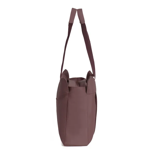 Trendy_Brown_Nylon_Tote_Bag_For_Women_Lightweight_Shoulder_Handbag_With_Spacious_Compartments,_Durable_Straps_&_Water-Resistant_Design_Ideal_For_Office,_Travel,_Gym,_Or_Everyday_Use