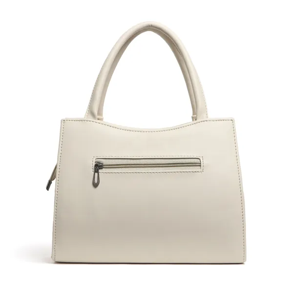 Elegant_Cream_Textured_Leather_Handbag_For_Women_Stylish_Tote_Purse_With_Shoulder_Strap,_Lightweight_Designer_Office_&_Casual_Bag