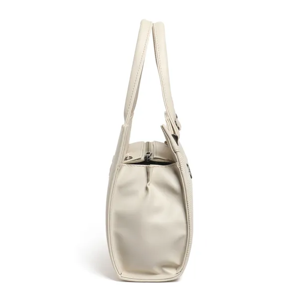 Elegant_Cream_Textured_Leather_Handbag_For_Women_Stylish_Tote_Purse_With_Shoulder_Strap,_Lightweight_Designer_Office_&_Casual_Bag