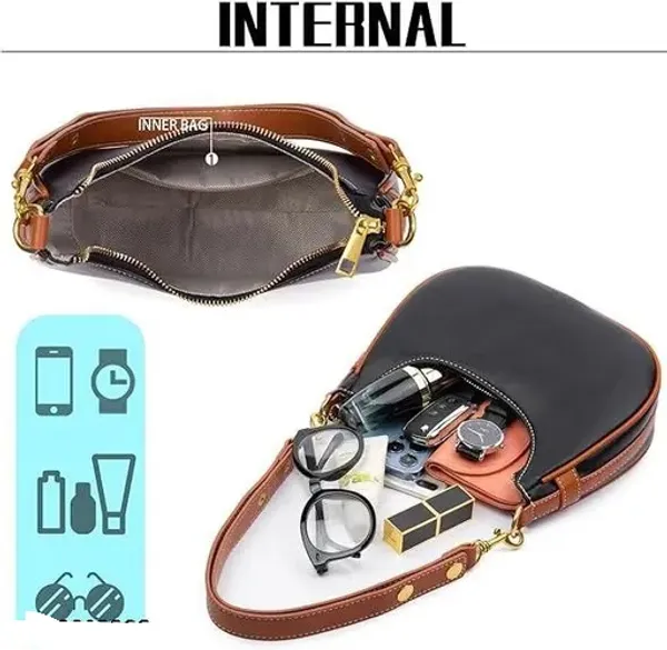 Trendy_Black_Shoulder_Bag_For_Women_With_Golden_Chain_Strap
