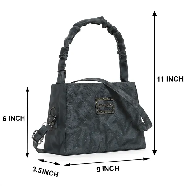 Elegant_Black_Designer_Shoulder_Bag_For_Women_With_Embossed_Pattern_&_Metal_G_Logo