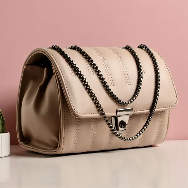 Elegant_Beige_Quilted_Shoulder_Bag_For_Women
