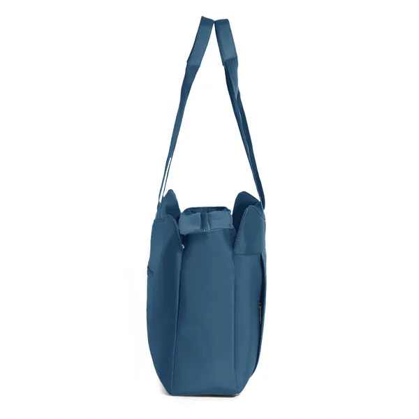 Trendy_Cyan_Nylon_Tote_Bag_For_Women_Lightweight_Shoulder_Handbag_With_Spacious_Compartments,_Durable_Straps_&_Water-Resistant_Design_Ideal_For_Office,_Travel,_Gym,_Or_Everyday_Use