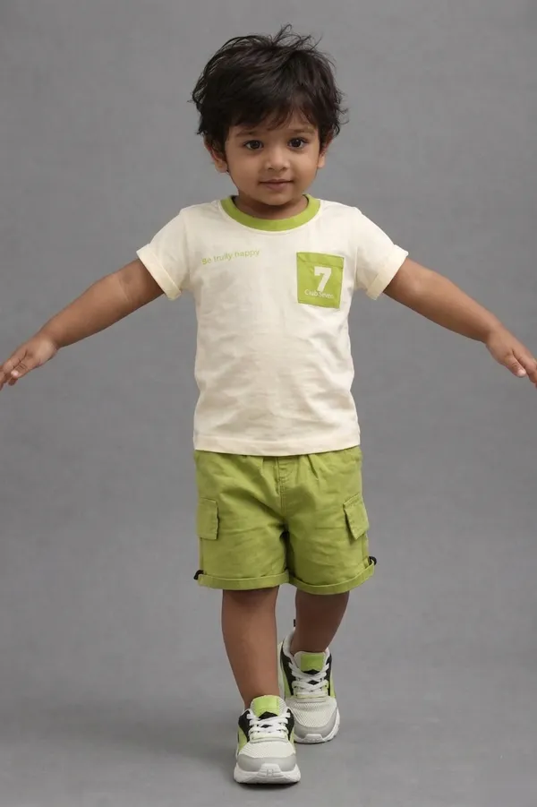 Mini_Mood_Summer_Set-_Half_Sleeve_T-shirt_with_7_and_text_print_&_Short_Set_-_Multi_Colour