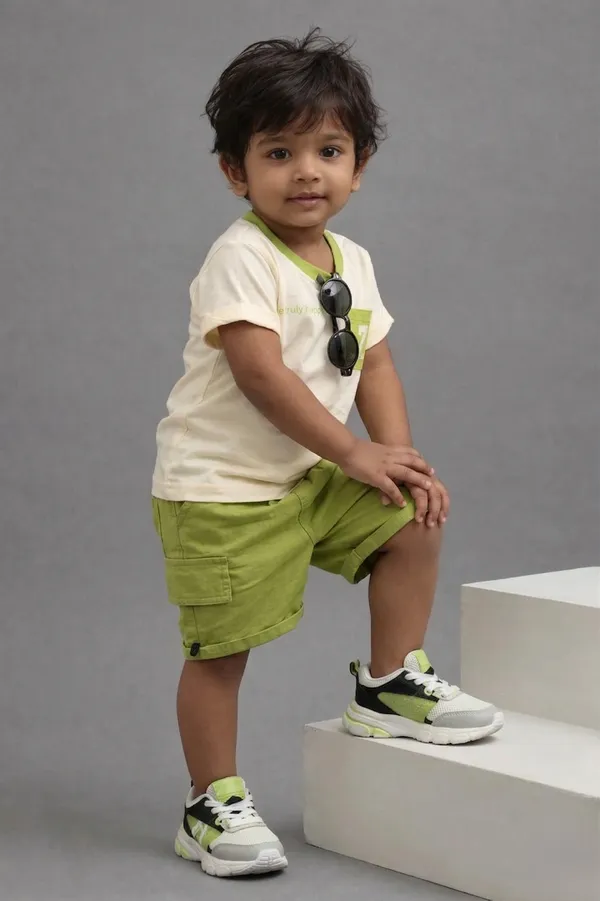 Mini_Mood_Summer_Set-_Half_Sleeve_T-shirt_with_7_and_text_print_&_Short_Set_-_Multi_Colour