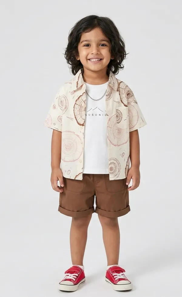 Elegant_Blush_Summer_Half_Sleeves_Printed_Shirt_&_Short_With_Inner_Tee_Multicolour_Set