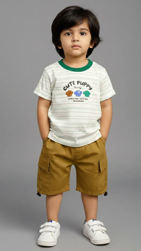 Tiny_Trend_-Half_Sleeves_T-Shirt_with_Cute_Puppy,_Dog_Faces_Printed_&_Short_Set_Multi_colour