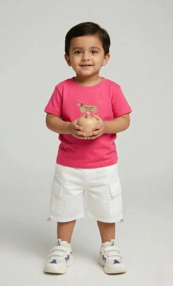 Rhinito_Single_Jersey_Knit_Half_Sleeves_T-Shirt_with_Animal_Text_Print_&_Text_Print_-_Prink_&_White_colour