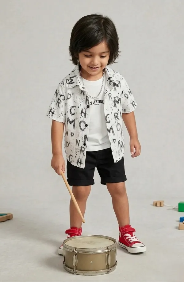 Elegant_Blush_Summer_Half_Sleeves_Printed_Shirt_&_Short_With_Inner_Tee_Multicolour_Set